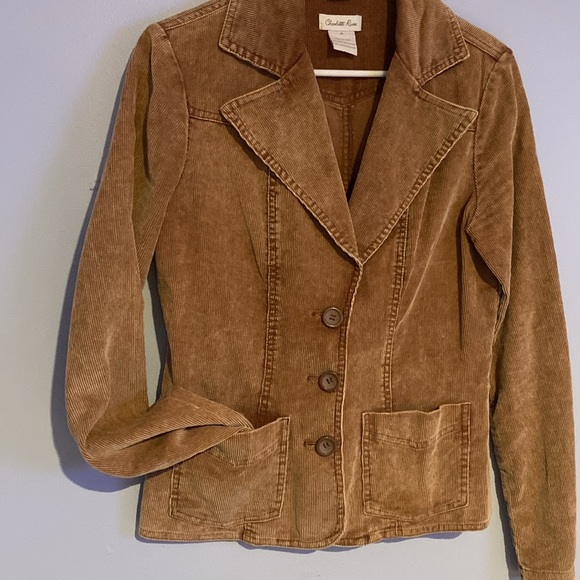 Corduroy blazer. Brown/mauve. Medium. Like new. - Picture 3 of 5